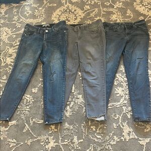 Wit & Wisdom Women's Skinny Jeans - Blue and Gray